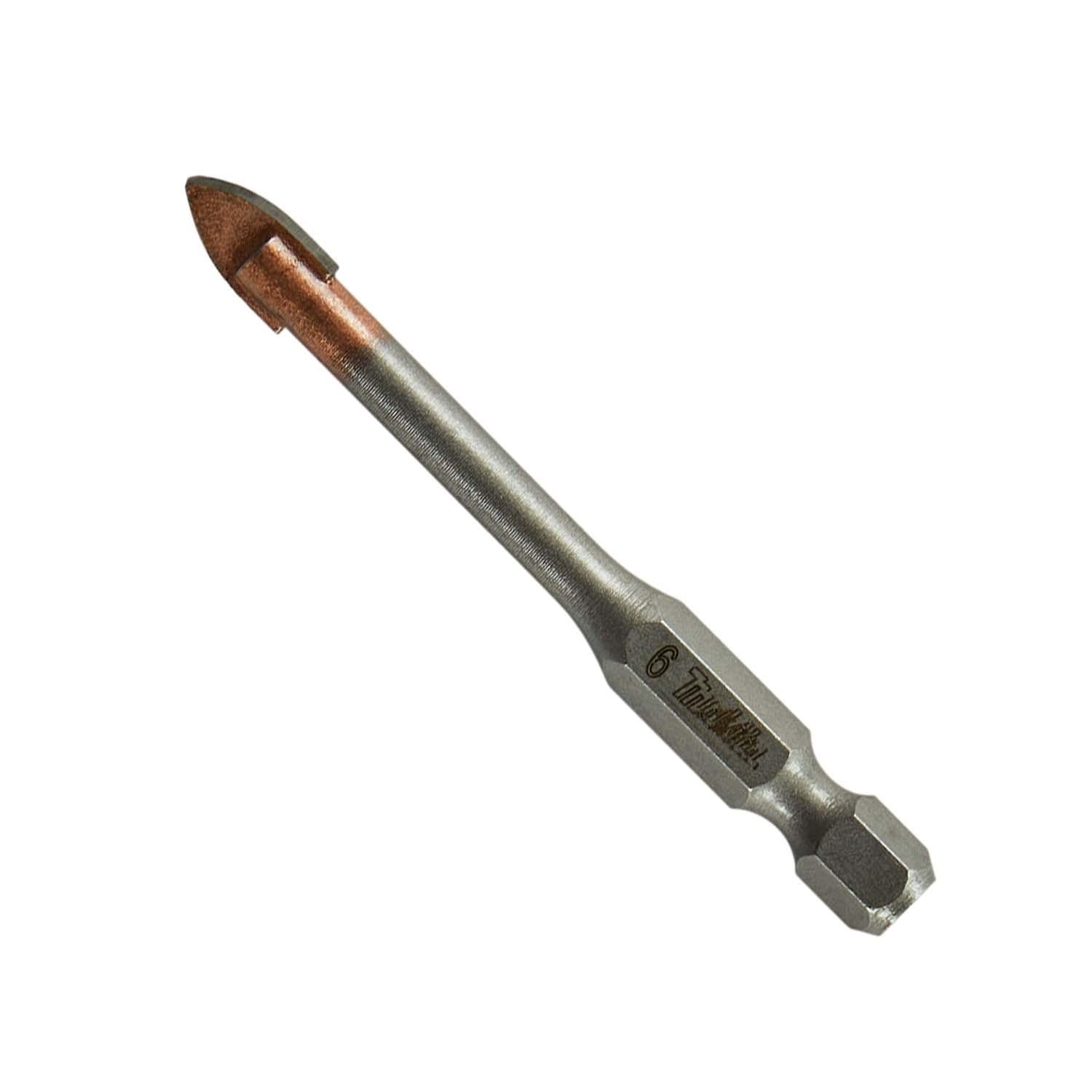 Broca Vidrio 6x65mm. (Toma Hex. 1/4'') - Makita - Herram.cl