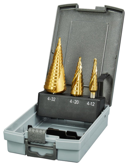 Set Brocas Escalonadas Espiral Titanium 3 PZAS. - Makita - Herram.cl