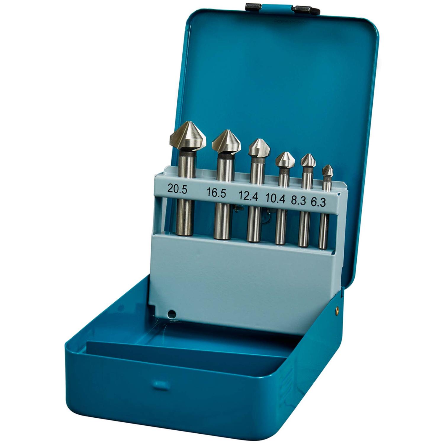 Juego De Avellanadores HSS 6.3 - 20.5mm / 6 Pzas. - Makita - Herram.cl