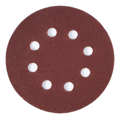 Pack 5 Discos De Lija Con Velcro 5'' (125mm) G220 - Nexxo - Herram.cl