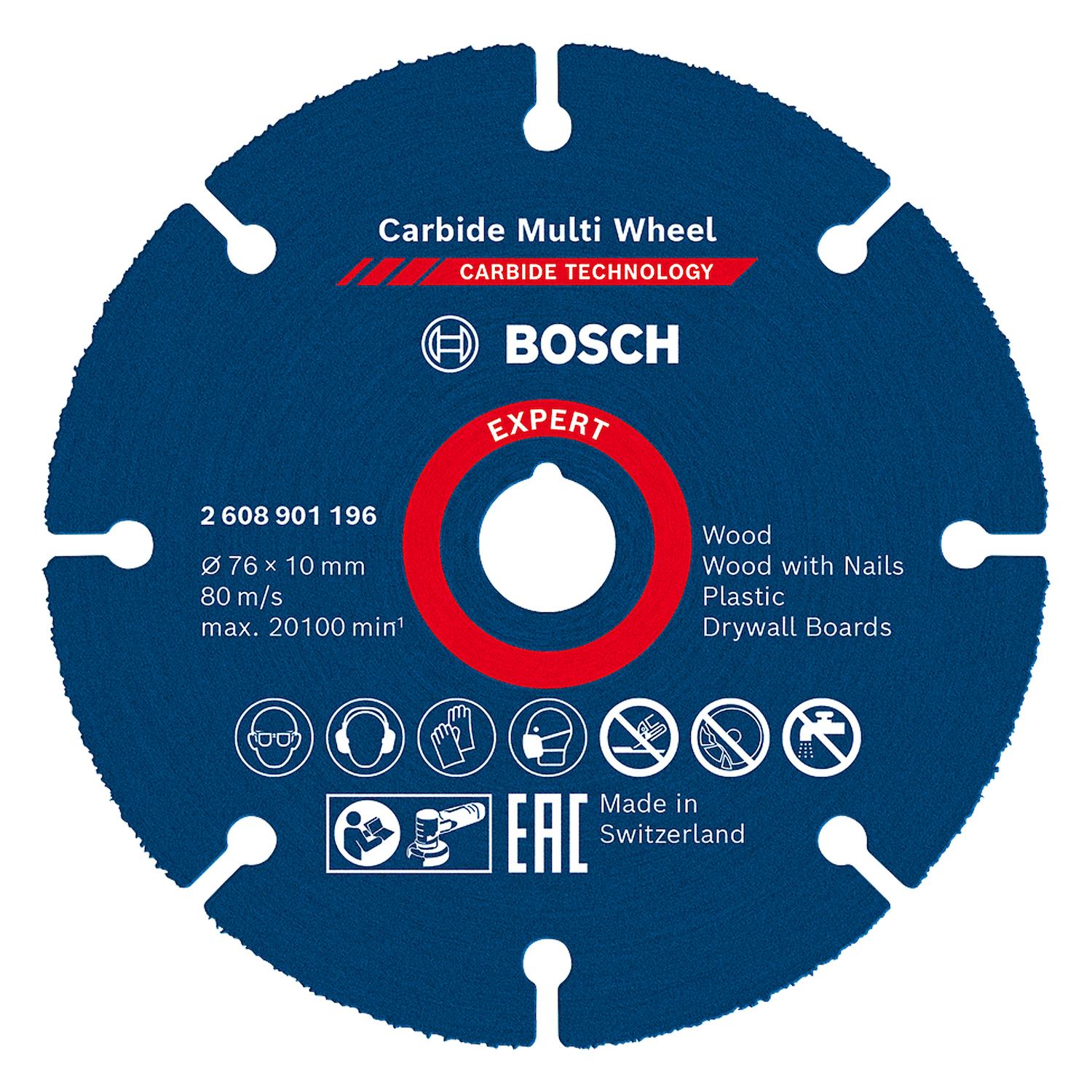 Disco De Corte Expert Carbide Multi Wheel 76mm (3'') Bosch - Herram.cl