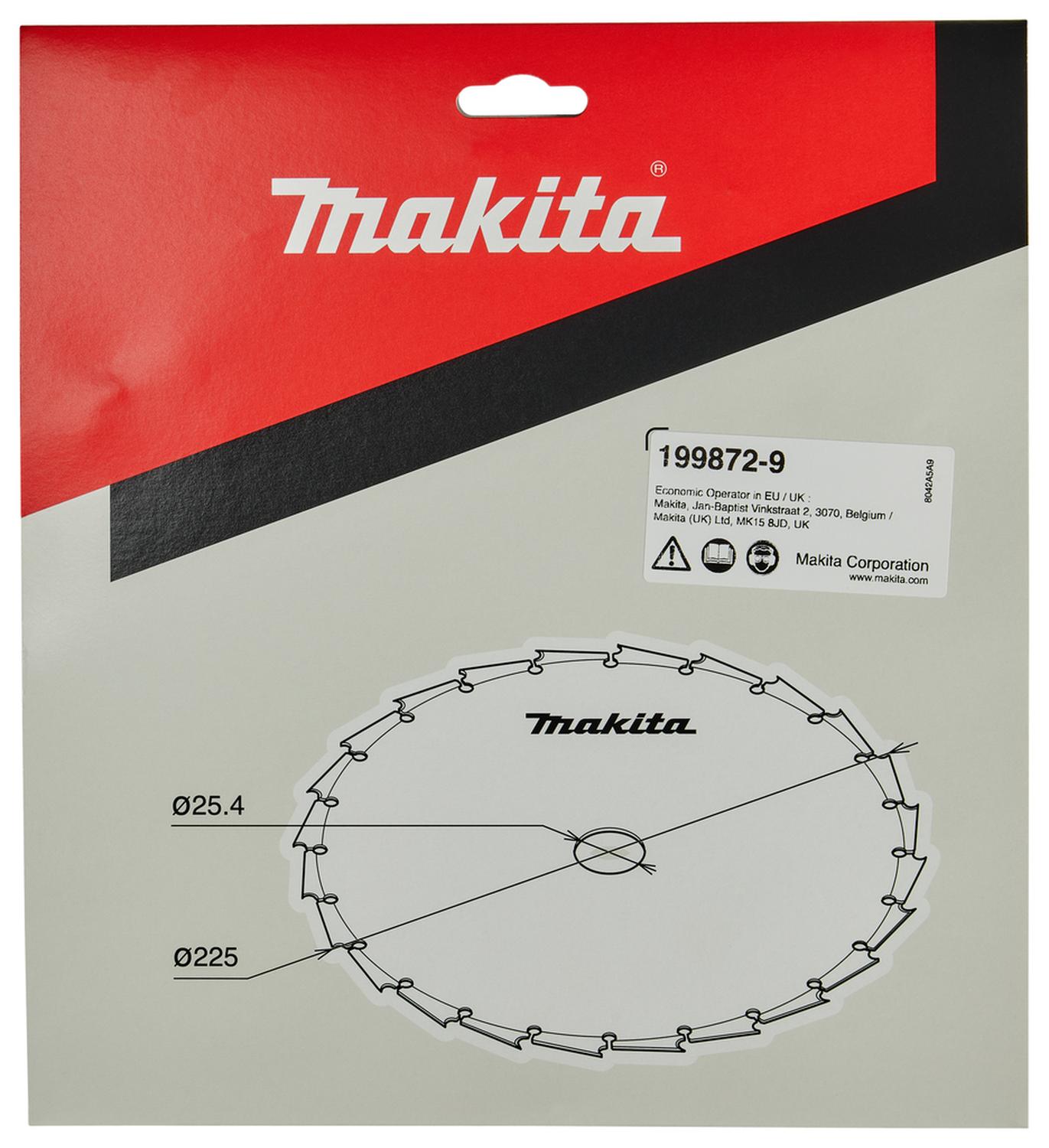 Disco Sierra Desbrozadora 225 x 25,4 x 1,8mm 24D Makita - Herram.cl