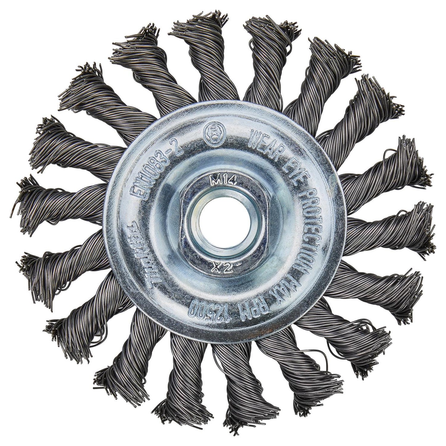 Grata Circular Plana Acero Trenzado 100x0,5mm / M14 - Makita - Herram.cl