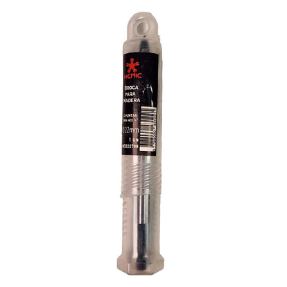 Broca 4-Puntas para Madera 22x165mm Hex. - HEMIC - Herram.cl
