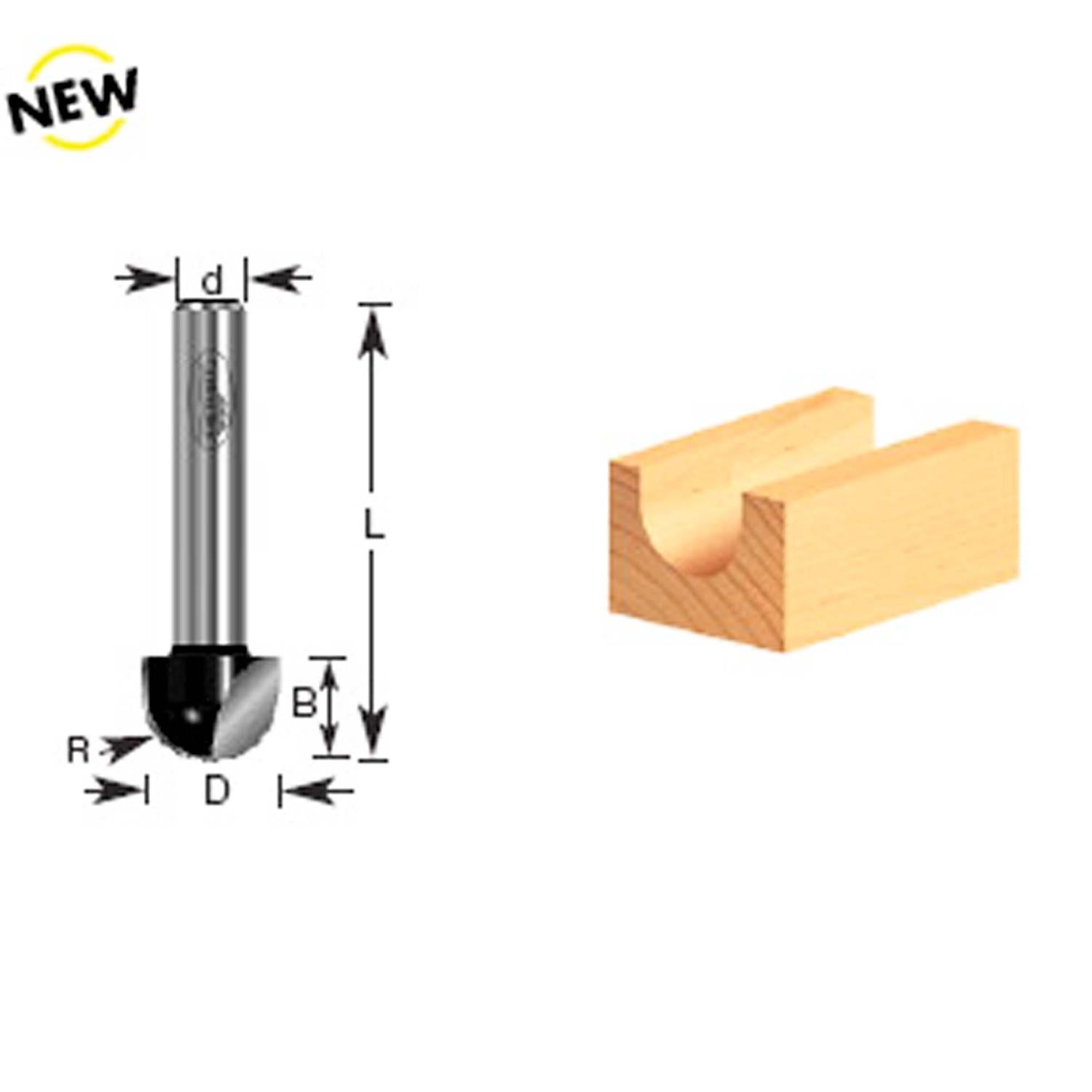 Fresa Media Caña 1''x1/2'' Toma 1/4'' - Timberline - Herram.cl