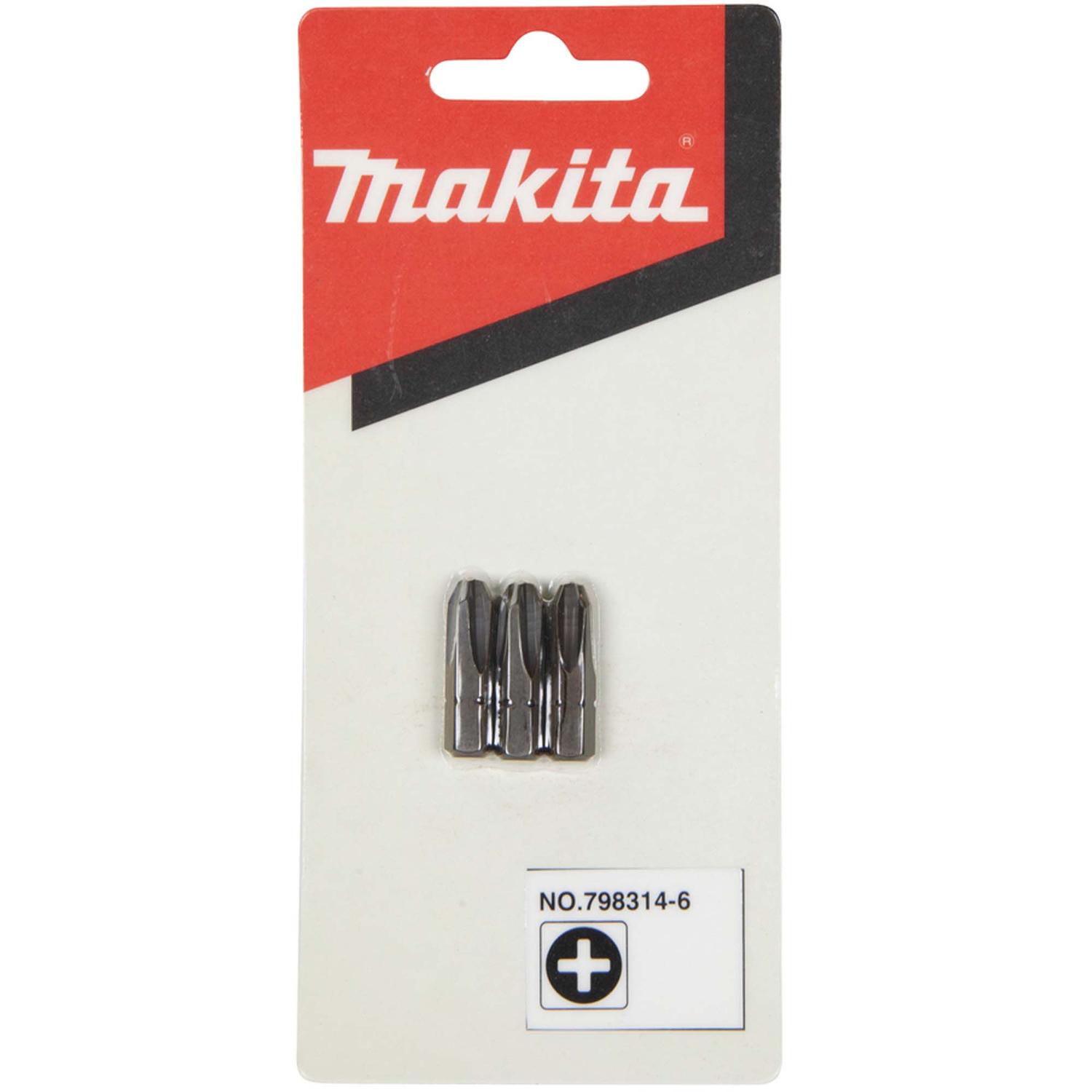 Punta de atornillar PH3x25mm 3 Pzas - Makita - Herram.cl