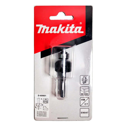 Fresa Media Caña C/Rod. R 3/16''x7/8'' Toma 1/4'' - Makita - Herram.cl