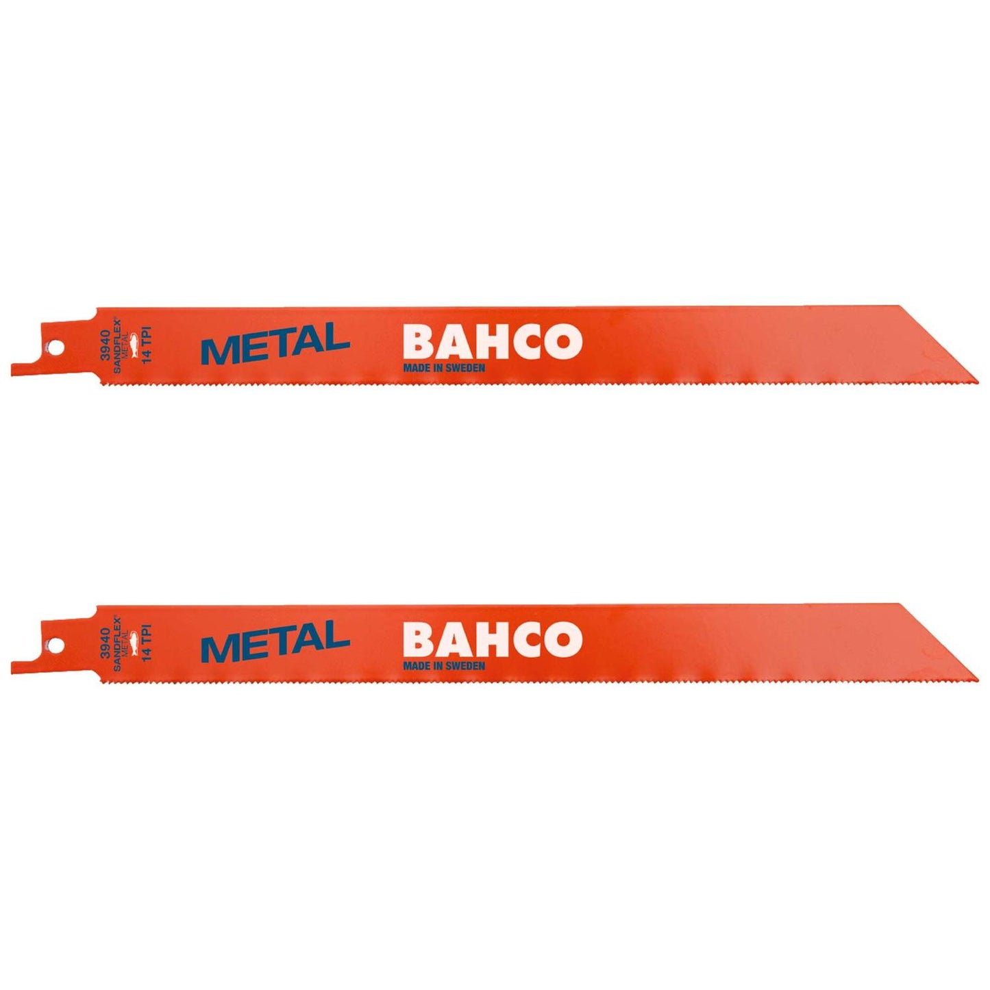 Pack 2 Hojas de sierra Sable Metal 228mm 18 TPI - Bahco - Herram.cl