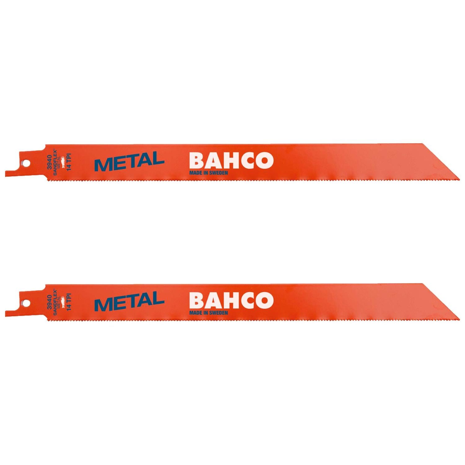 Pack 2 Hojas de sierra Sable Metal 228mm 18 TPI - Bahco - Herram.cl