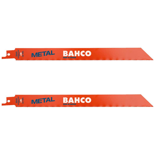 Pack 2 Hojas de sierra Sable Metal 228mm 18 TPI - Bahco - Herram.cl