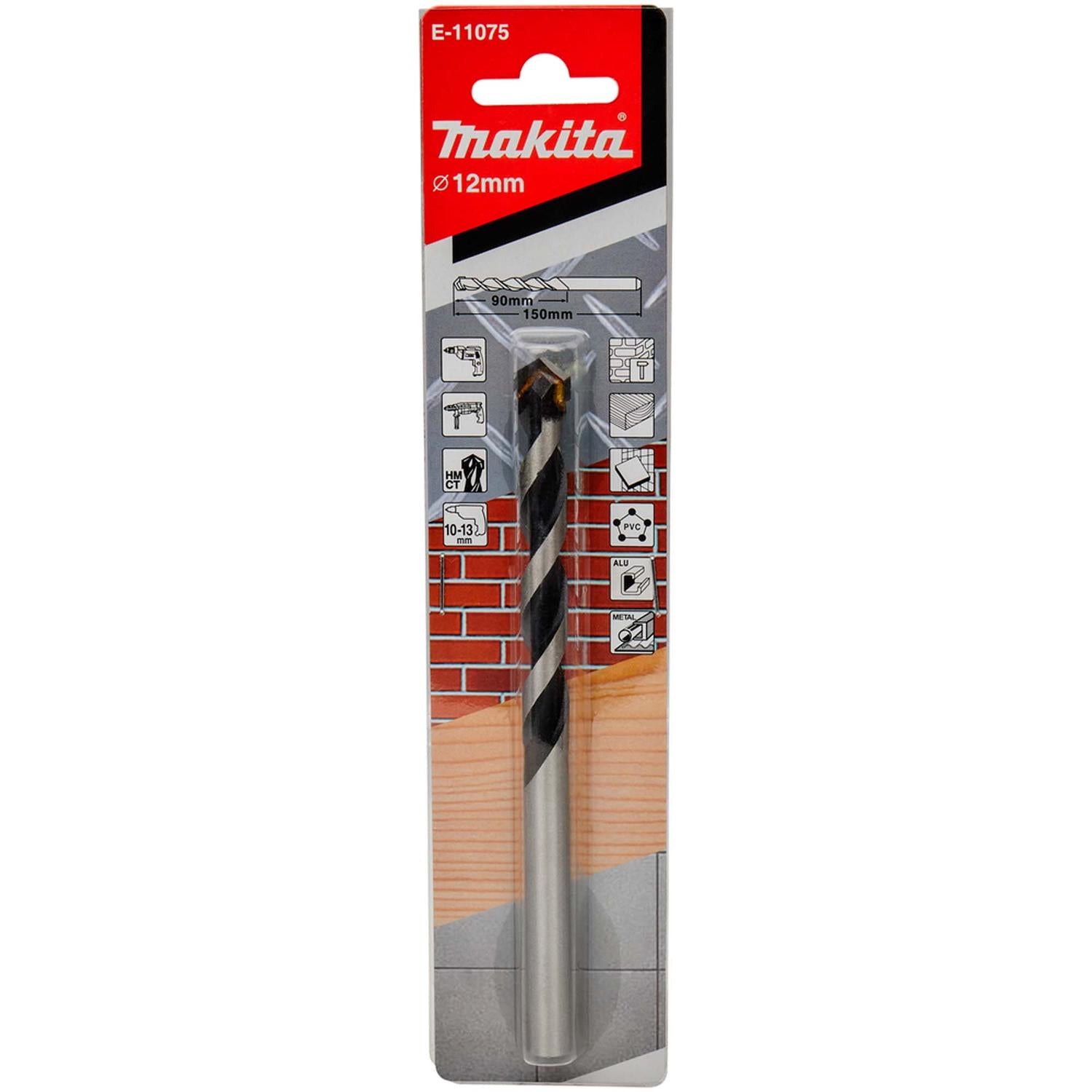 Broca Multimaterial TCT 12x150mm - Makita - Herram.cl
