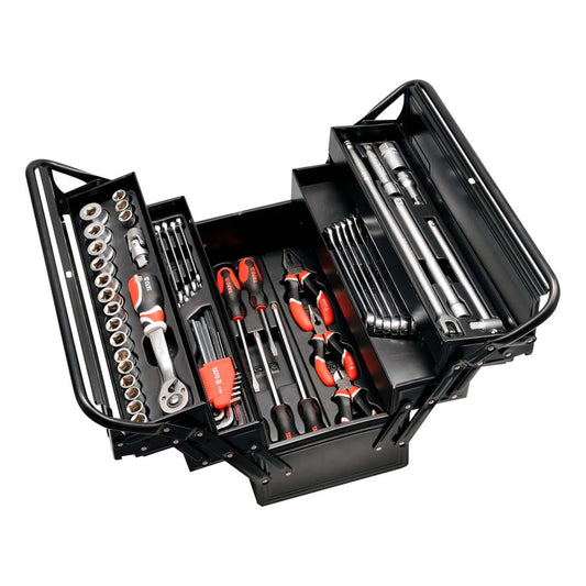 Set Herramientas Yato YT-3895 62 Piezas Caja Metálica 1/2'' - Herram.cl