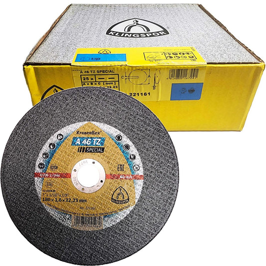 Pack 25 Discos de Corte A46TZ Special 7''x1.6mm - klingspor - Herram.cl