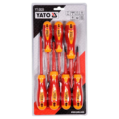 Set Desatornilladores Aislados 1000 V 7 Pzas - Yato - Herram.cl