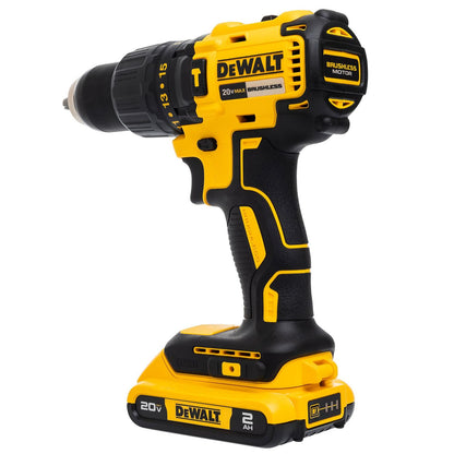 Kit Taladro Percutor 20 V Max. 13mm 2 Bat. 2Ah - DeWALT - Herram.cl