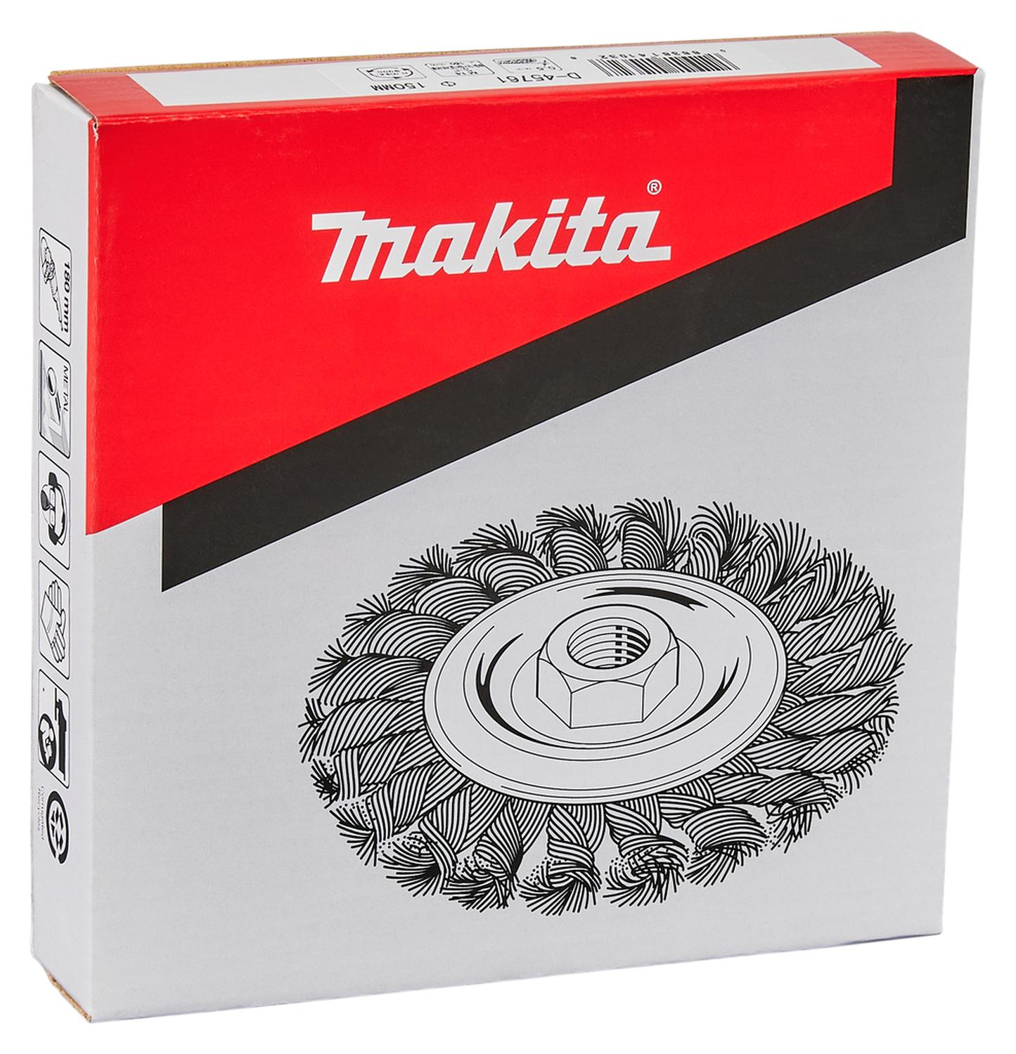 Grata Circular Plana Acero Trenzada 150x0,5mm / M14 - Makita - Herram.cl