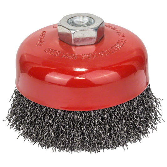 Grata Copa Acero Ondulado PRO 100mm (4'') / M14 - Bosch - Herram.cl