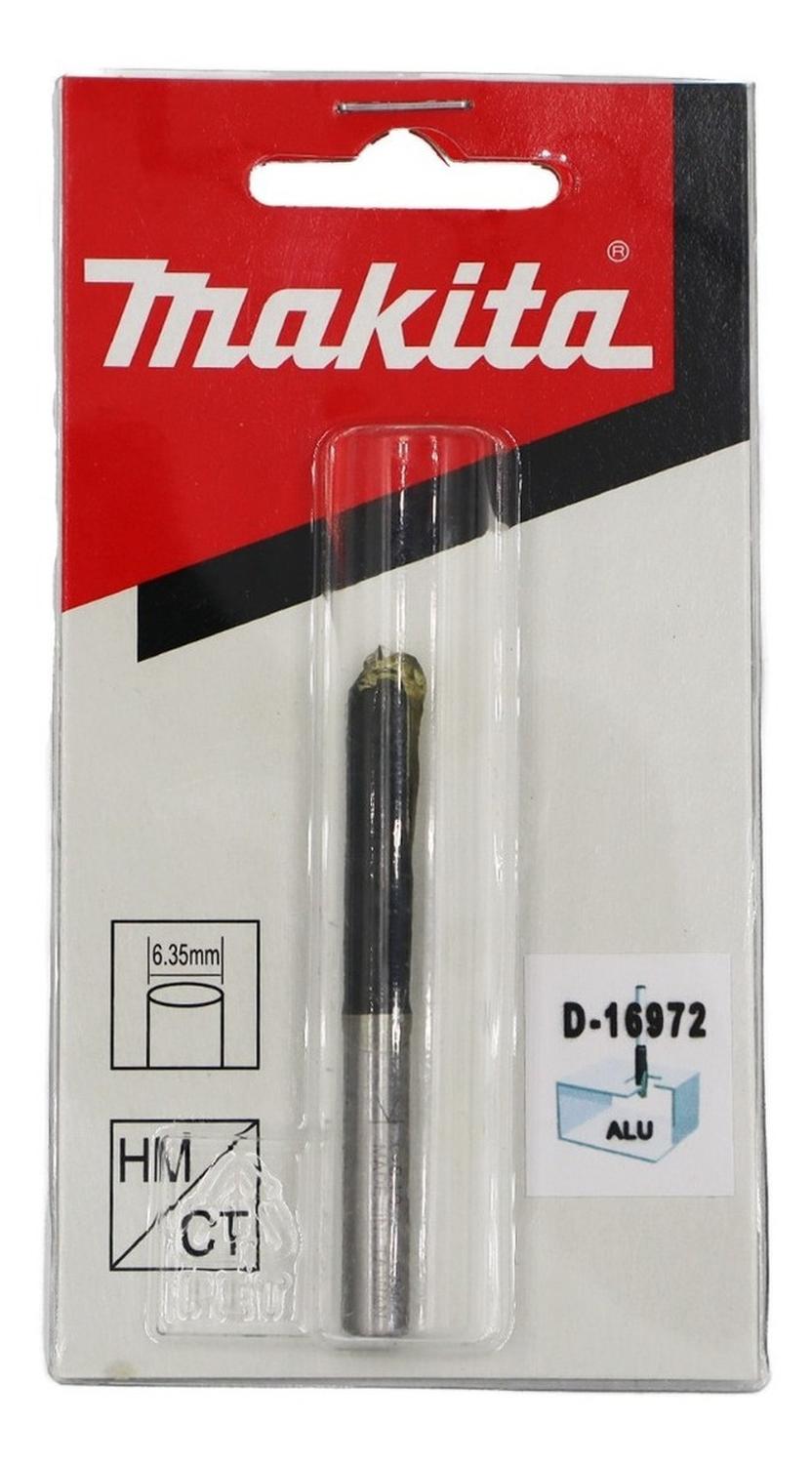 Fresa Recta 6x18mm Para Aluminio Toma 1/4 Makita D - 16972 - Herram.cl