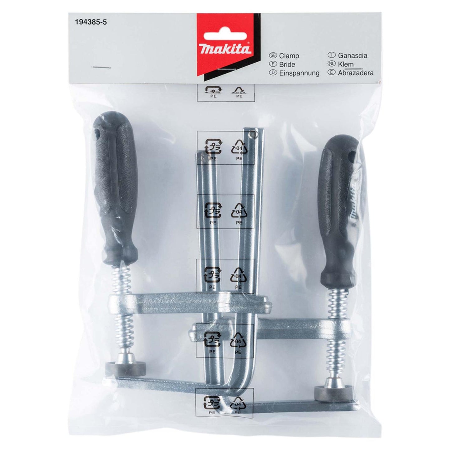 Par de Abrazaderas Para Guia Carril - Makita - Herram.cl