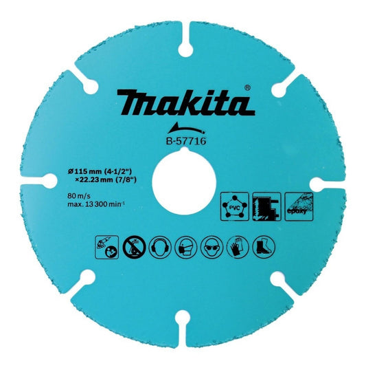 Disco Diamantado Grano Carburo 115mm (4 - 1/2'') - Makita - Herram.cl