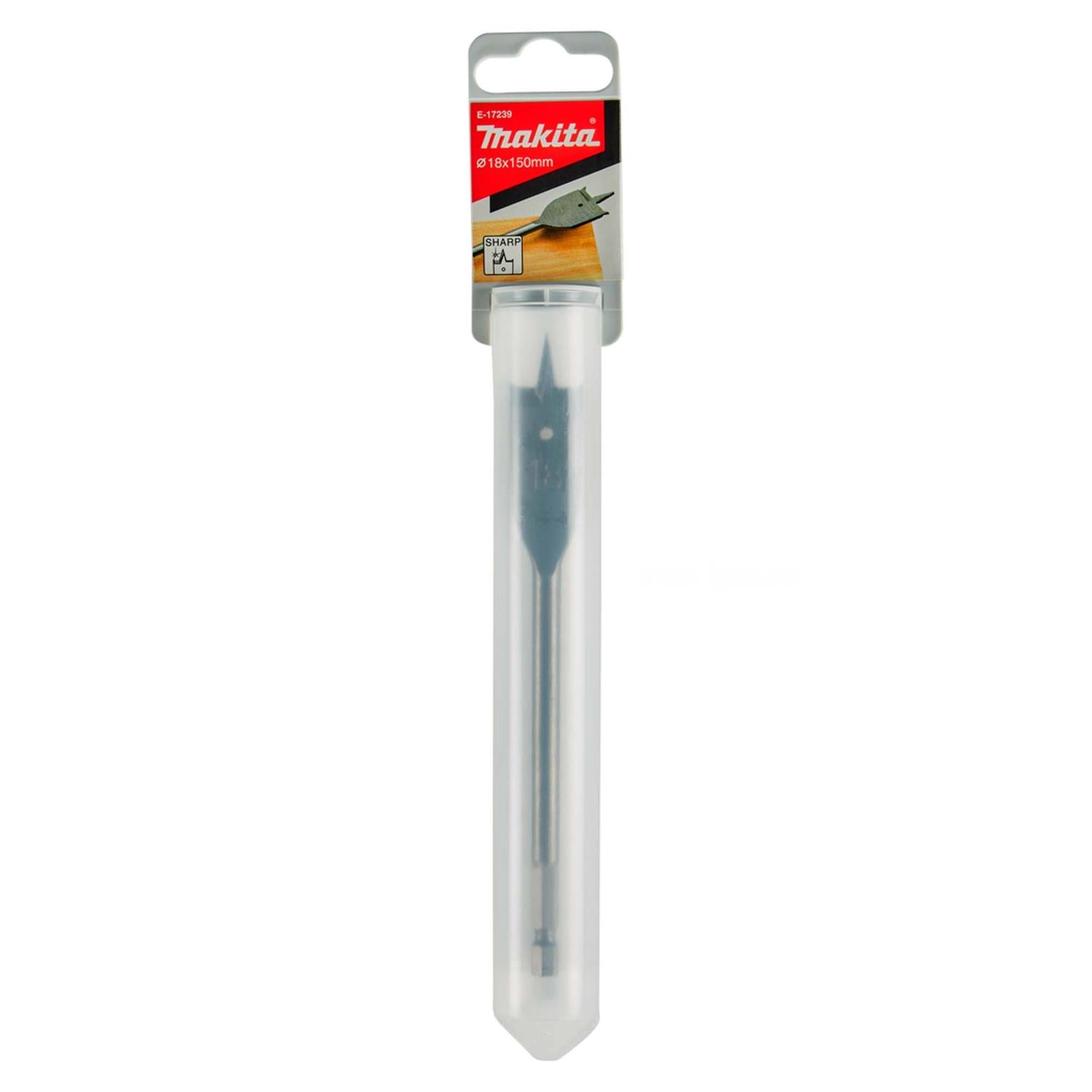 Broca Paleta Sharp 18x150mm Toma Hex. 1/4'' - Makita - Herram.cl
