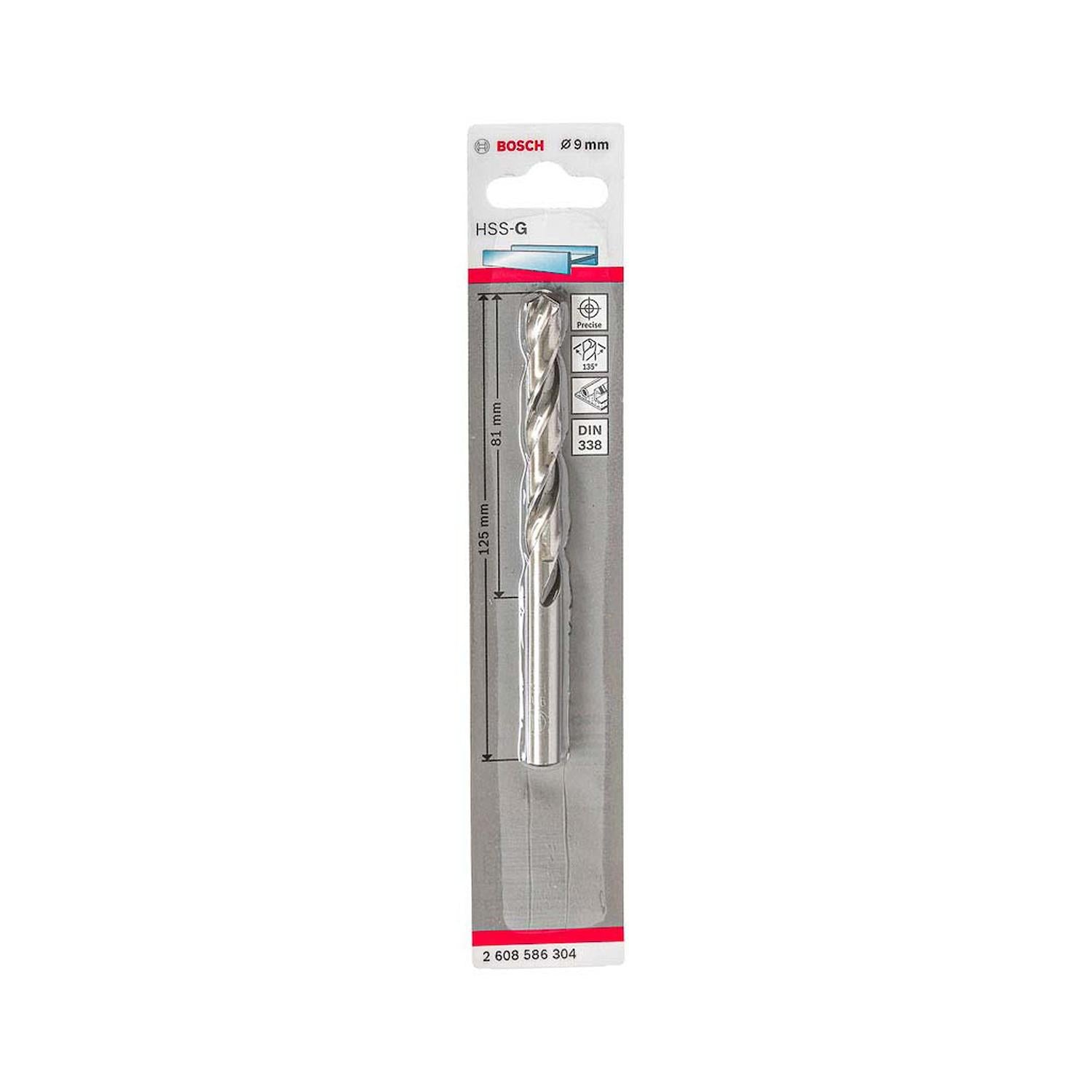 Broca Metal HSS - G 9.0mm - Blister - Bosch - Herram.cl