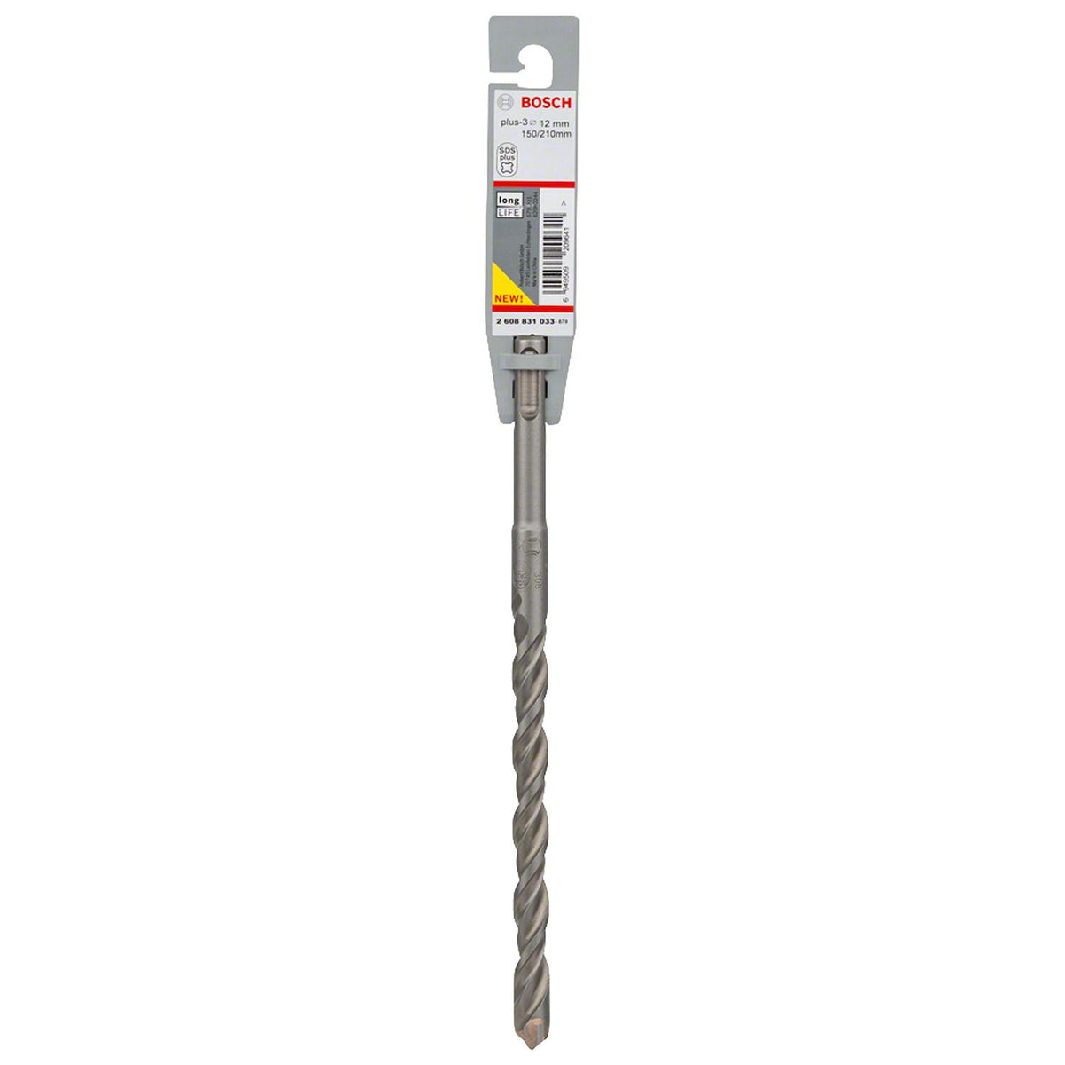 Broca Hormigón Bosch SDS-Plus-3 Ø 12x210mm - Herram.cl