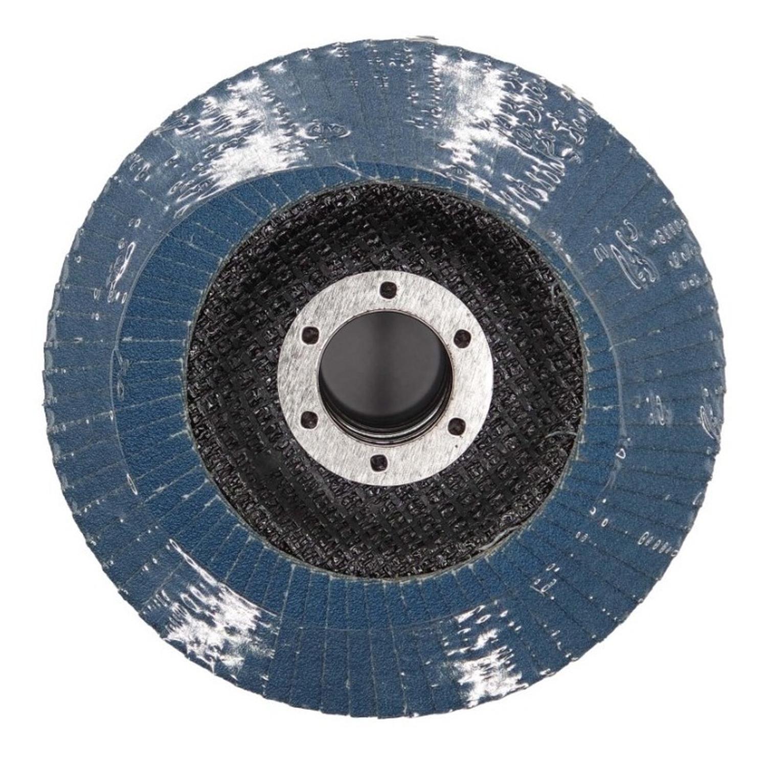 Pack 10 Discos Lija Flap Traslapado Krafter 115mm (4 - 1/2'' ) G60 - Herram.cl