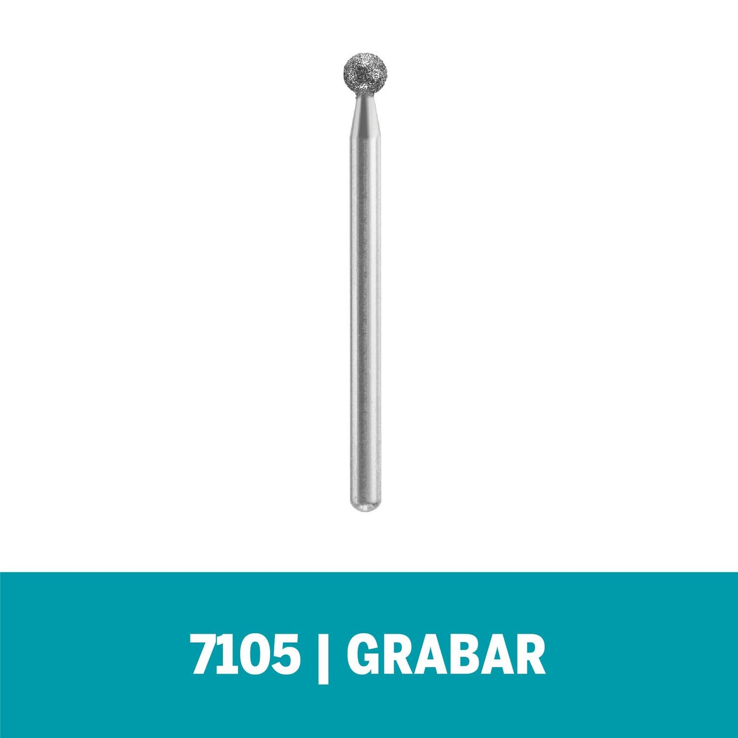 Fresa diamantada Punta redonda 4.4mm (7105) - Dremel - Herram.cl