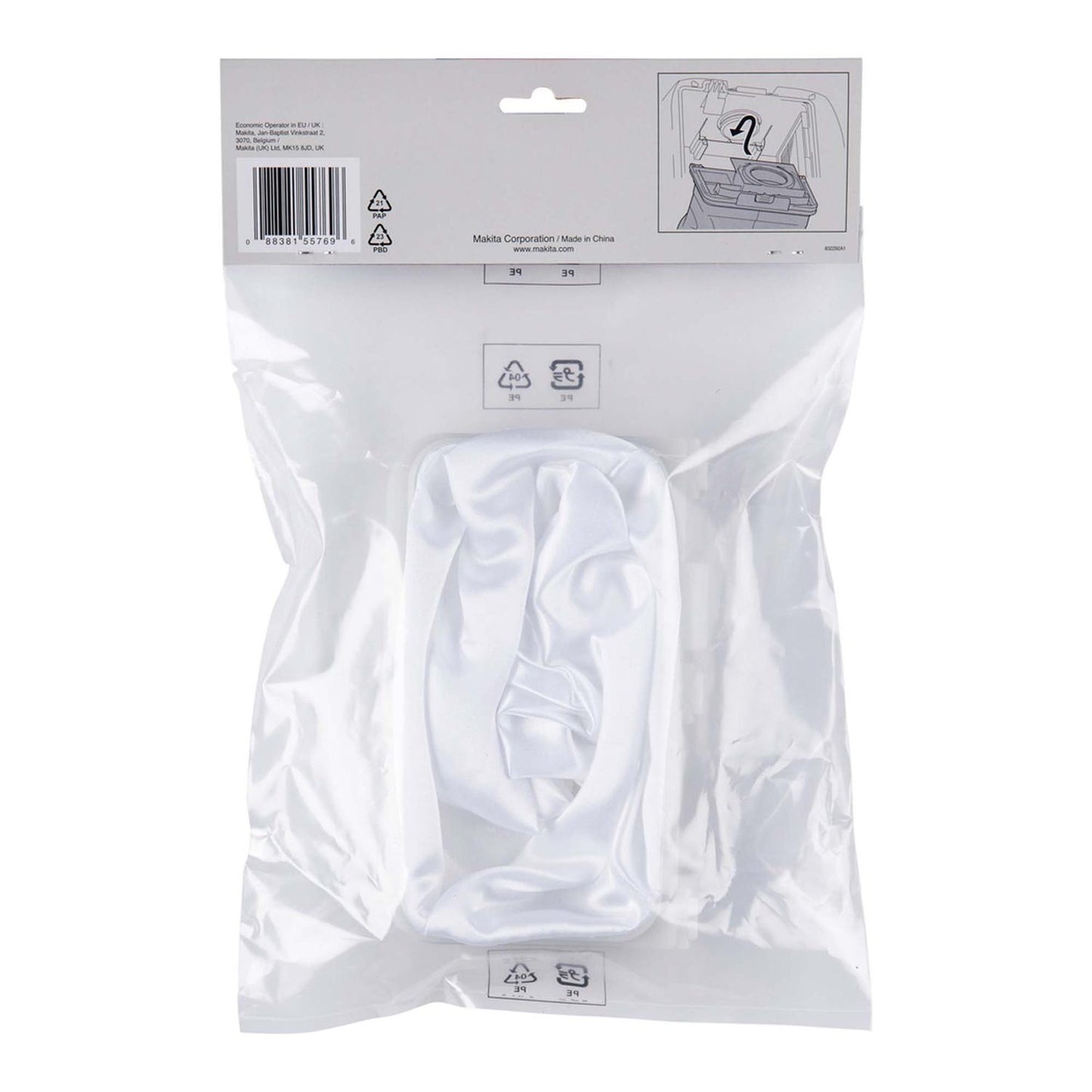 Bolsa para polvo reutilizable para DVC660/DVC665 - Makita - Herram.cl