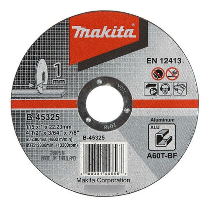 Discos Corte Aluminio 4 1/2'' X 1mm - Makita - Herram.cl
