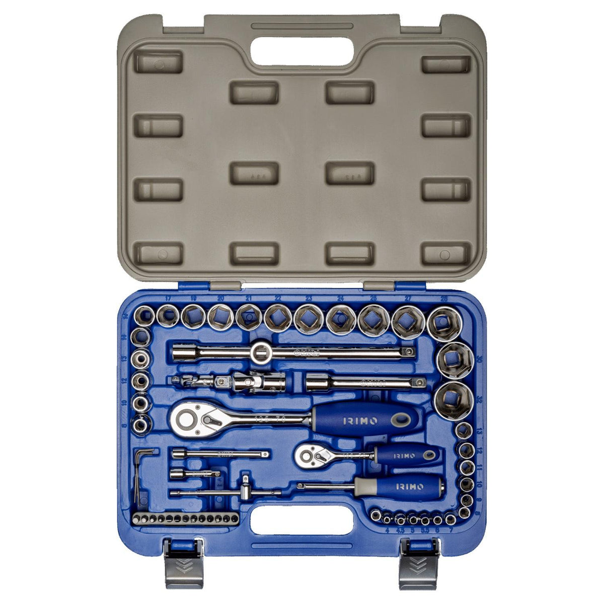 Juego De Dados 1/4'' y 1/2'' 58 Pzas - Irimo - Herram.cl