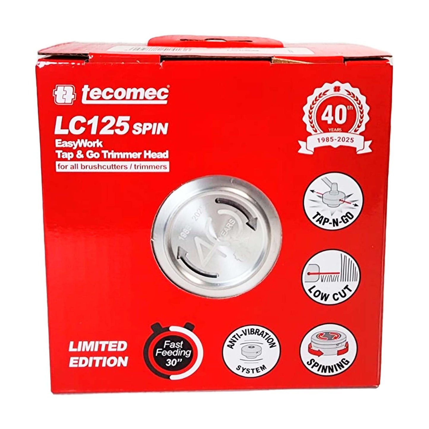 Cabezal Nylon EasyWork LC125 M12x1.5 LH (FS160) - Tecomec - Herram.cl