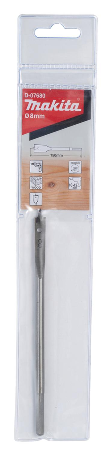 Broca Paleta 8x150mm (Plana) Makita D - 07680 - Herram.cl