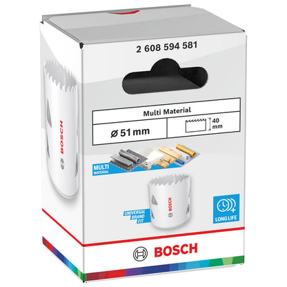 Sierra Copa BI-Metal Bosch Multi Material Ø 51mm (2') - Herram.cl
