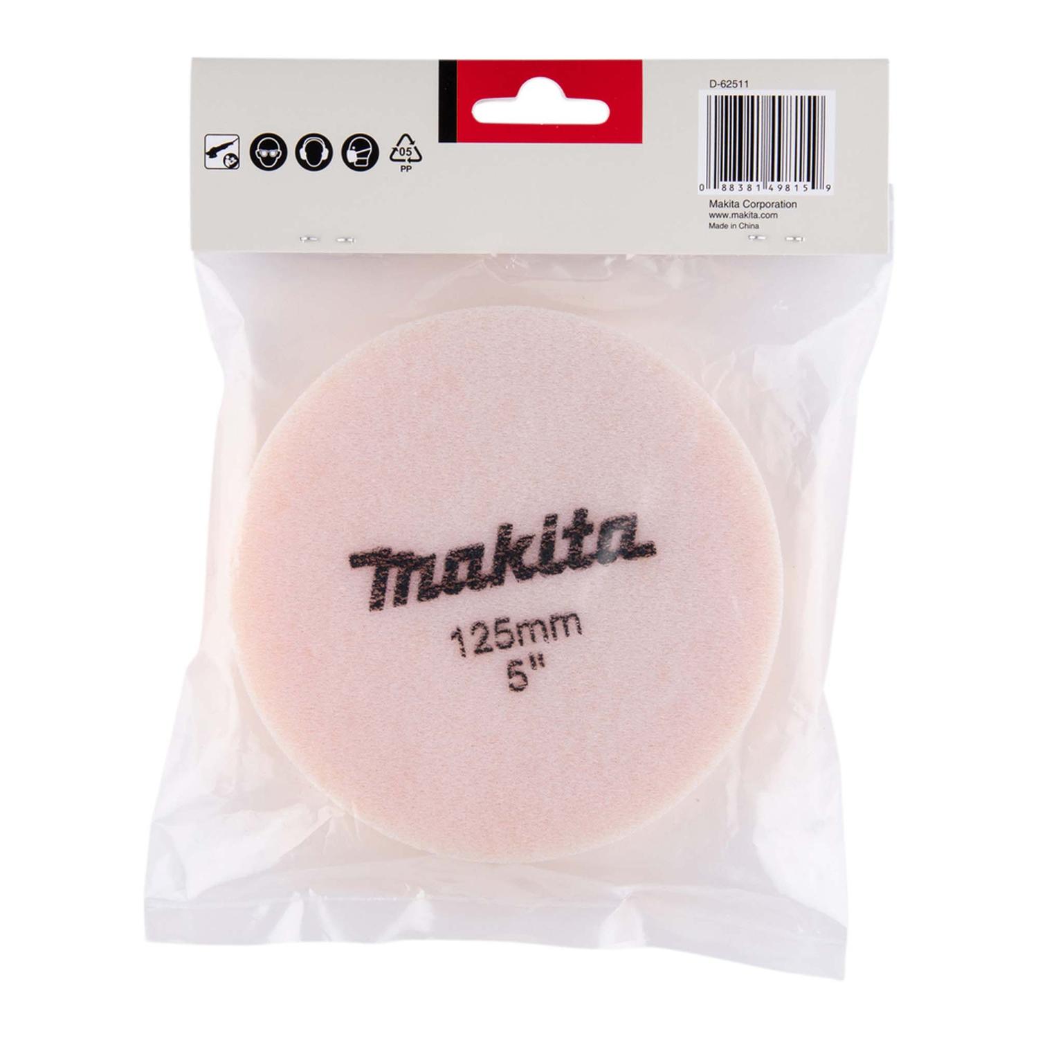 Disco esponja de pulido plana 125mm (grueso) - Makita - Herram.cl