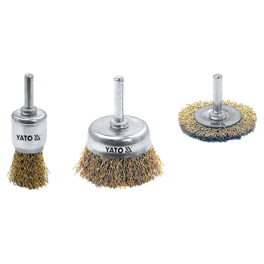 Juego gratas de Limpieza para Taladro Yato 3 Piezas - Herram.cl