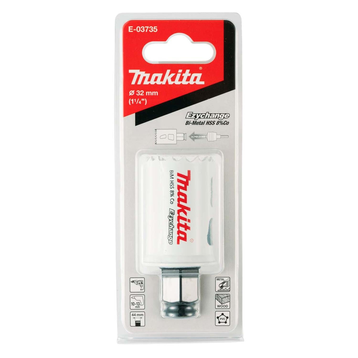 Sierra Copa Ezychange Bim 32mm (1 1/4'') 8% Co - Makita - Herram.cl