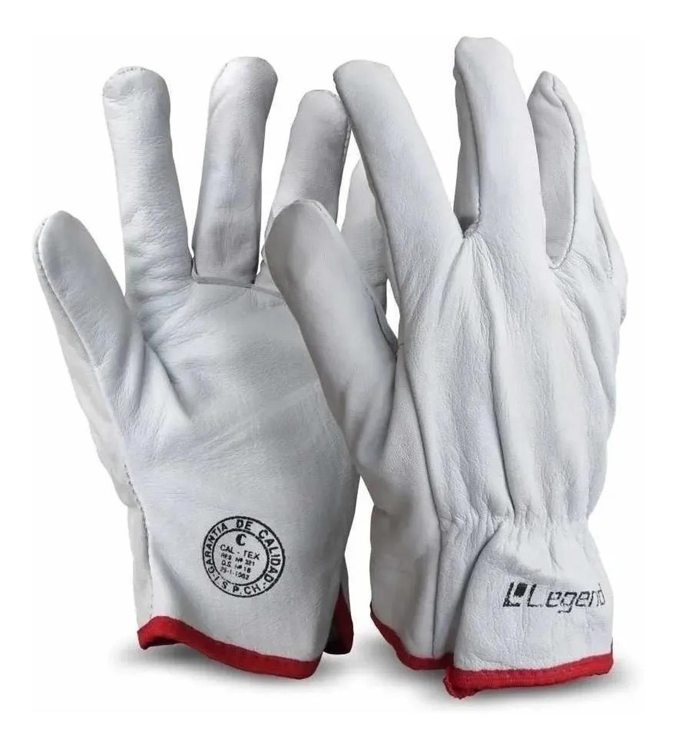 Guante Cabritilla Cromo Talla 9 - Legend - Herram.cl
