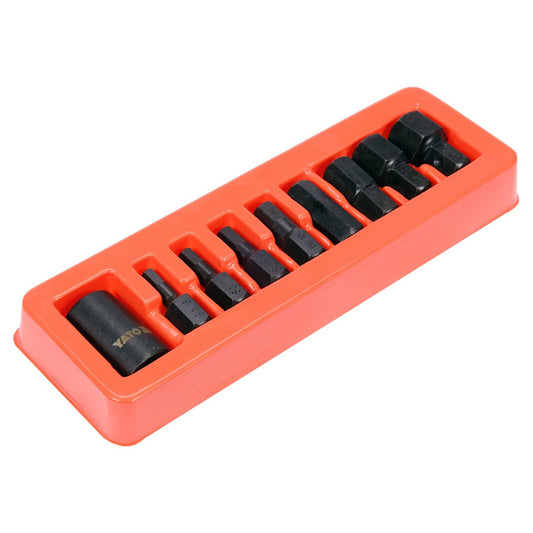 Juego Puntas de impacto Hexagonales Yato YT-10662 1/2'' 9 Pzs - Herram.cl