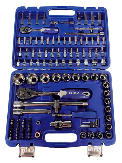 Juego De Dados 1/4'' y 1/2'' 115 Pzas - Irimo - Herram.cl
