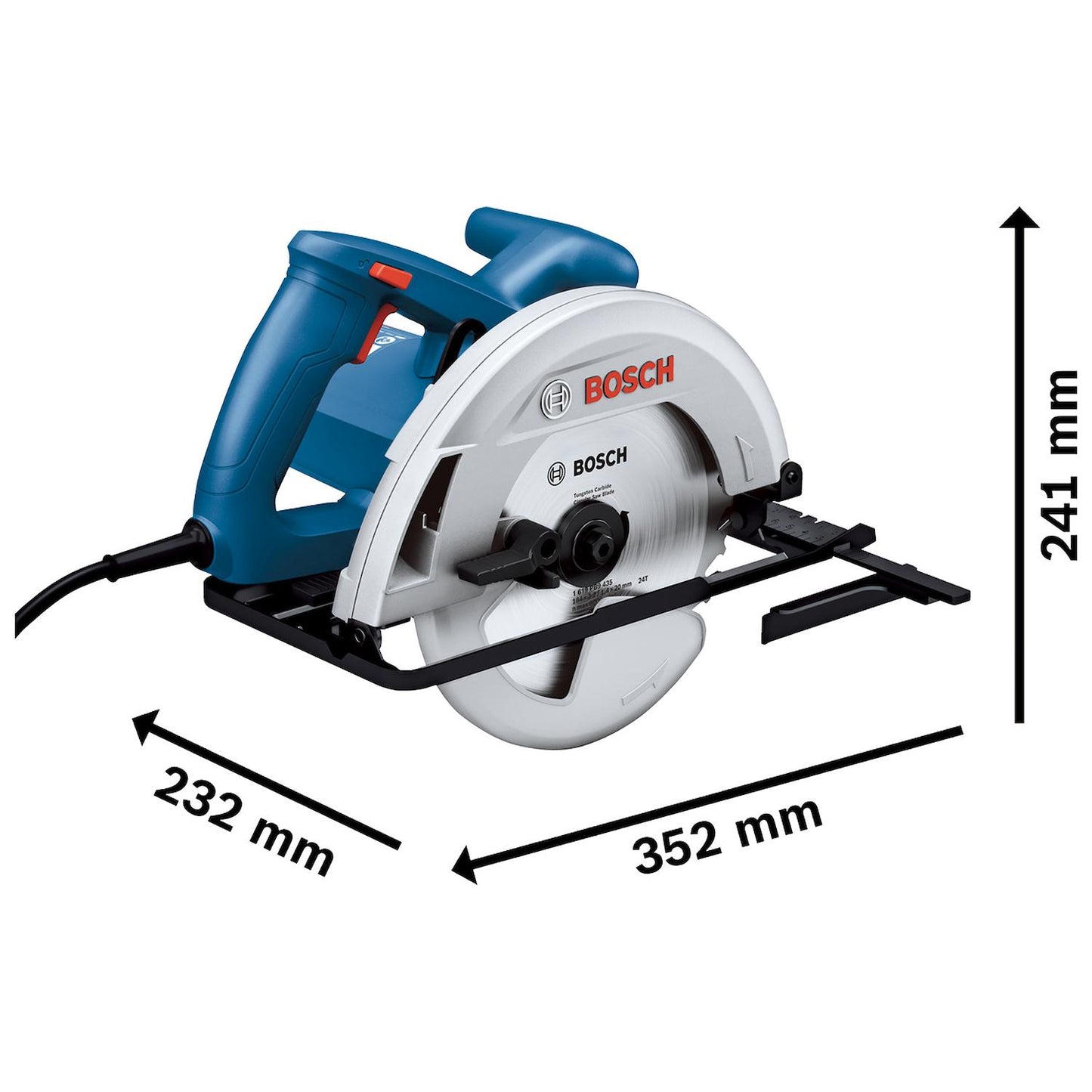 Sierra Circular Bosch 7 - 1/4'' GKS 130 / 1.300 W / 220V - Herram.cl