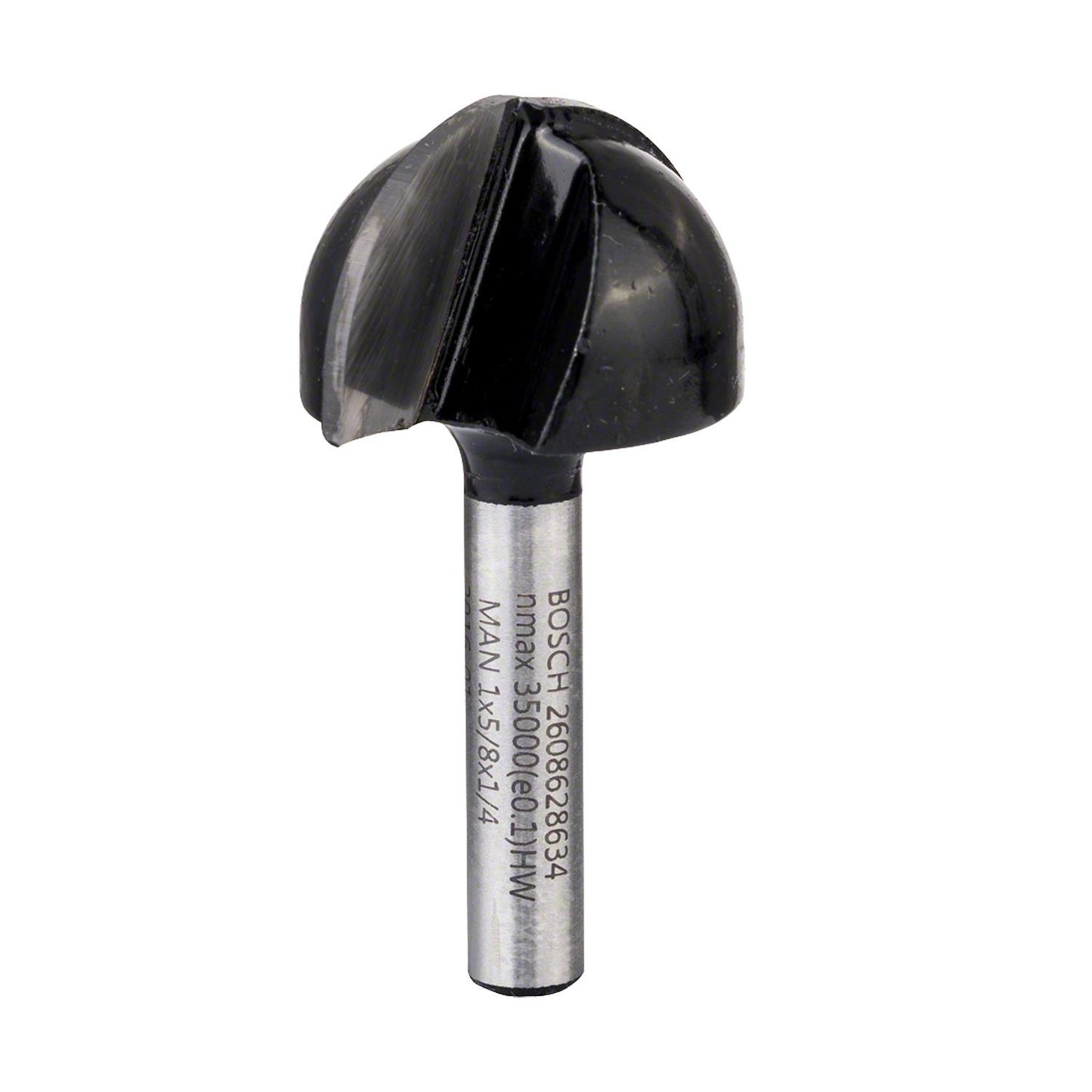 Fresa Media Caña R1 12,7mm, D 25,4mm Vástago 1/4'' - Bosch - Herram.cl