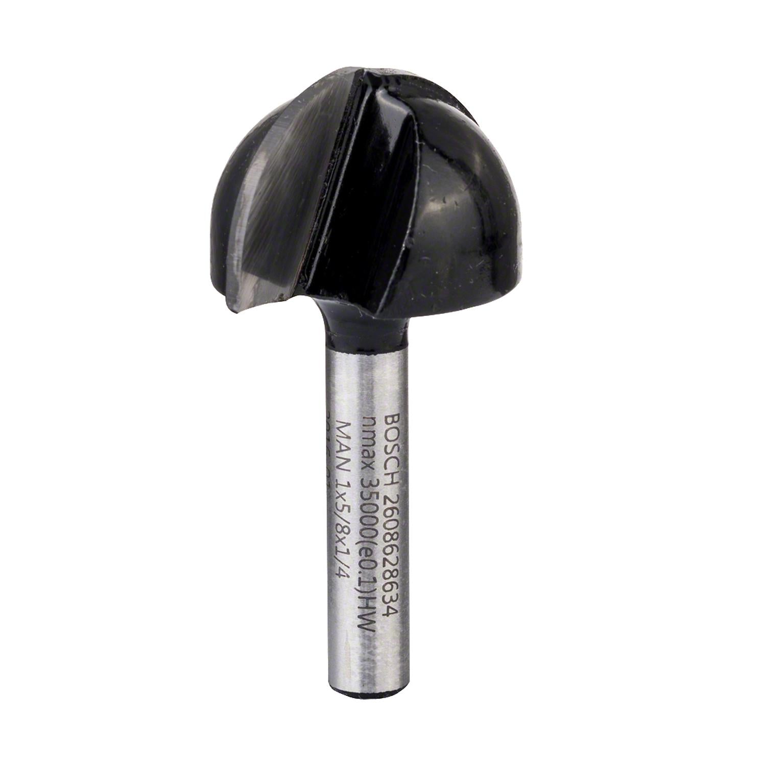 Fresa Media Caña R1 12,7mm, D 25,4mm Vástago 1/4'' - Bosch - Herram.cl