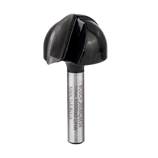 Fresa Media Caña R1 12,7mm, D 25,4mm Vástago 1/4'' - Bosch - Herram.cl