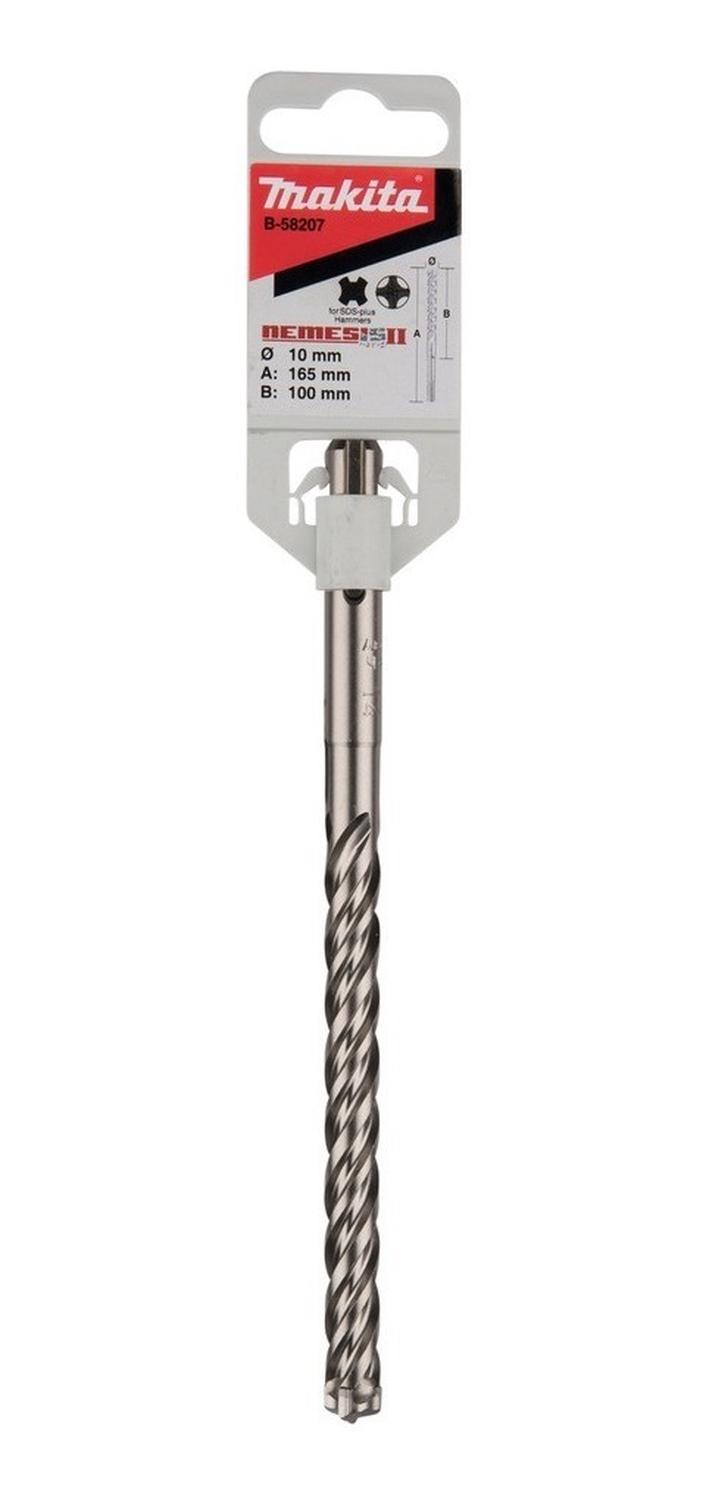 Broca SDS - Plus Nemesis II 10x165mm (4 Filos) - Makita - Herram.cl