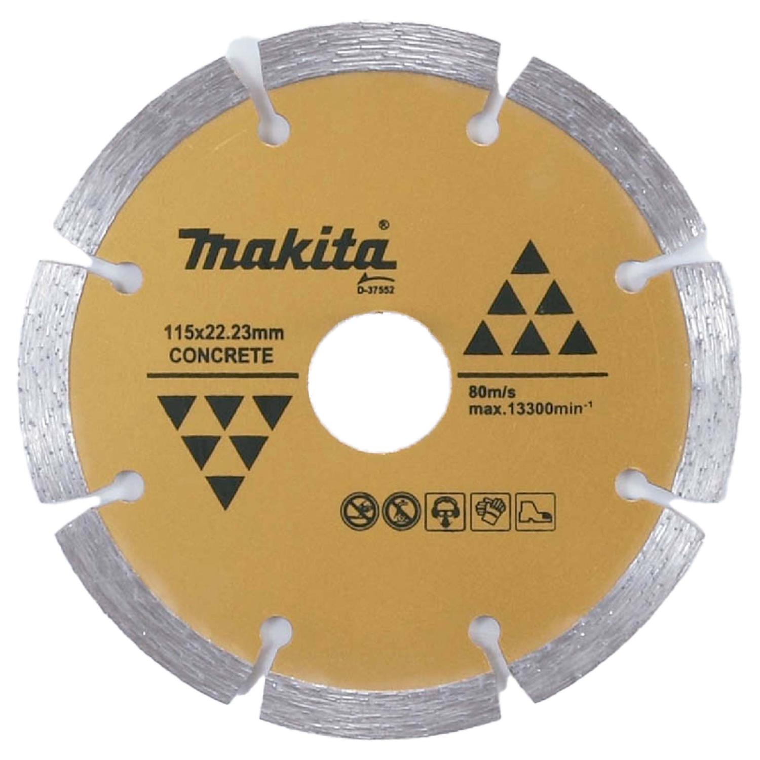 Disco Diamantado Segmentado Makita 115mm (4 - 1/2'') Concreto - Herram.cl