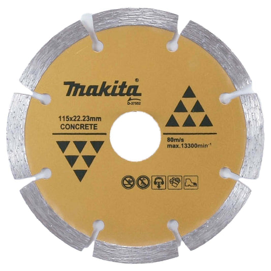 Disco Diamantado Segmentado Makita 115mm (4 - 1/2'') Concreto - Herram.cl