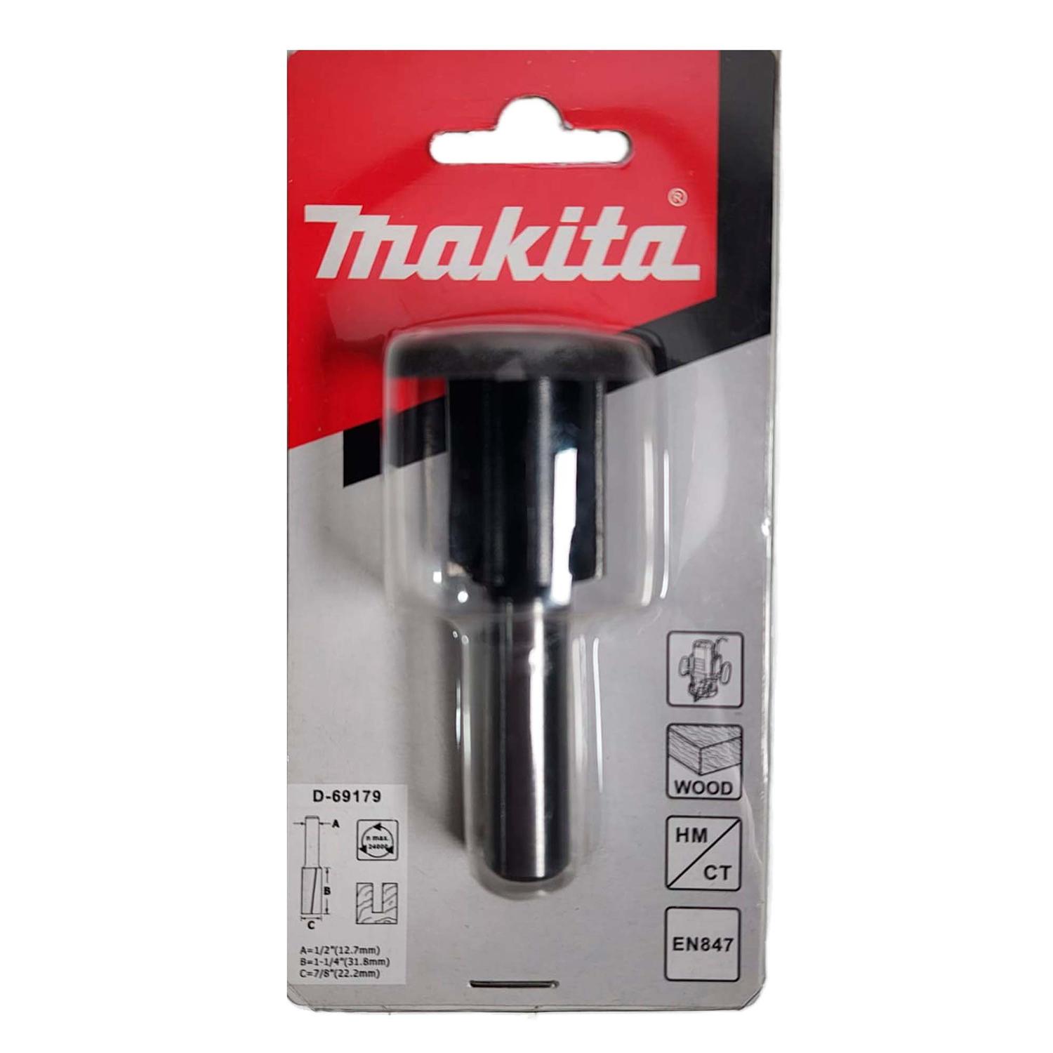 Fresa Recta 2 filos 7/8''x1 - 1/4''x2 - 7/8'' Toma 1/2'' - Makita - Herram.cl