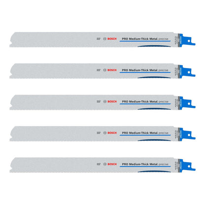 Hoja de sierra sable PRO Medium Metal 12'' 5 Pzas - Bosch - Herram.cl